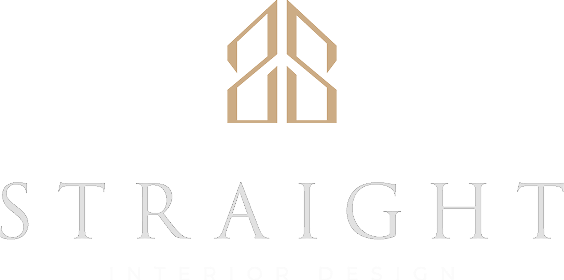 Straight interior design logo light